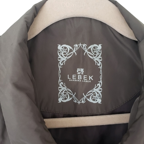 Barbara Lebek Ruffle Front Neutral Taupe Lightweight Spring Jacket AS IS - Picture 4 of 11